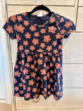 Floral Dress in Blue & Pink